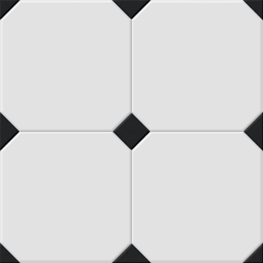 Betera Black White Rect. 58x58